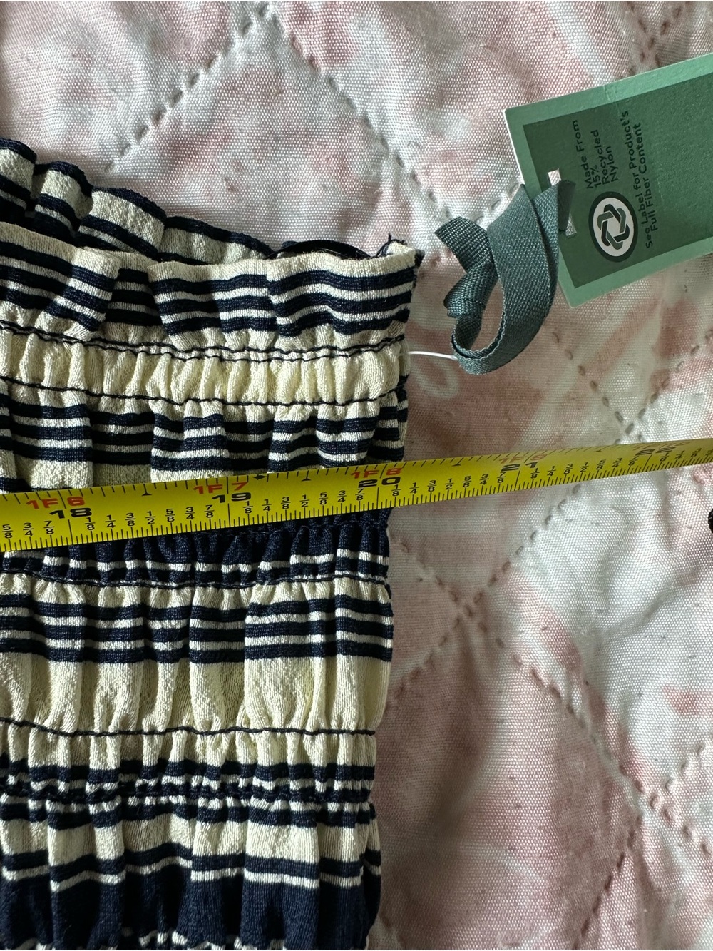 Terra & Sky Navy and White Striped Maxi with Red Bow Belt - Picture 11 of 11